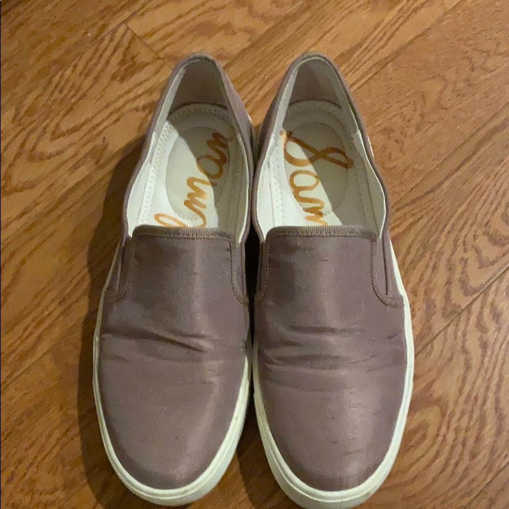 Purple comfortable loafers